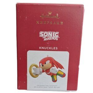 New! Knuckles Sonic the Hedgehog Hallmark Keepsake Christmas Ornament 2021 Sega